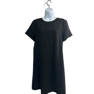 Felicity &‎ Coco Black Short Sleeve Shift Dress Small